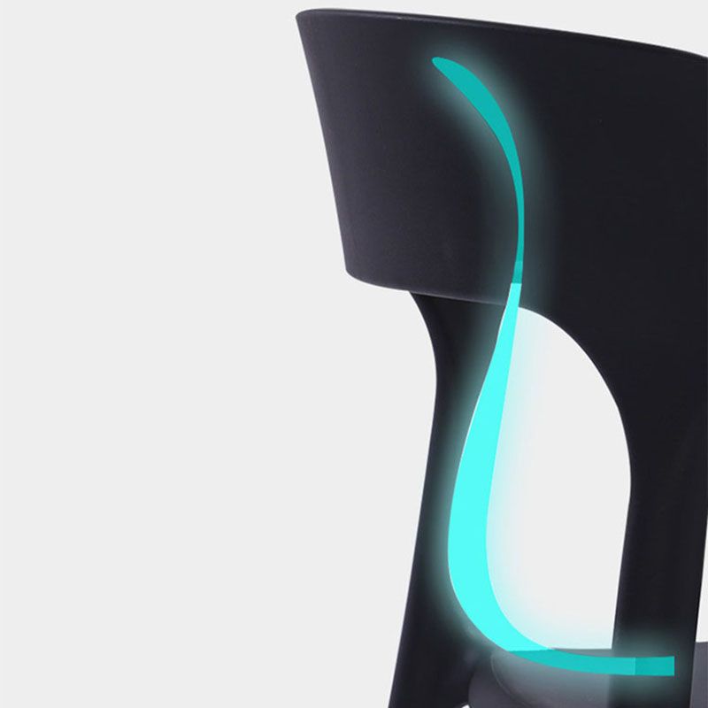 Contemporary Kitchen Chair Dining Armless Side Chair with Plastic Legs Clearhalo ' kitchen&dining_furn' 'Dining Chairs' 'Dining Tables & Seating' 'dining_chair' 'furn' 'furn_dining_chair' 'Furniture' 'furniture_dining_chair' 'Kitchen & Dining Furniture' 'kitchen' 1200x1200_97e19bb2-3b2f-429f-bc77-59689743a7c6