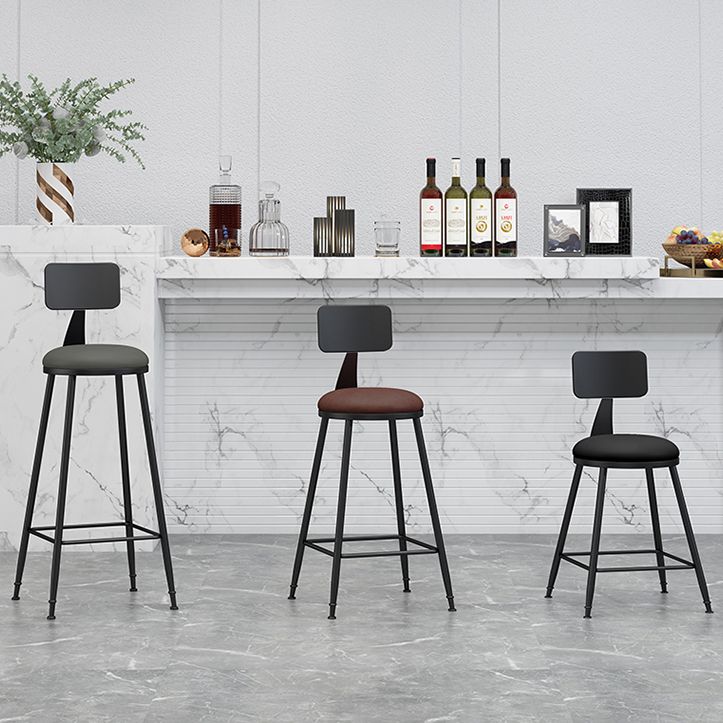 Industrial Footrest Bristol Stool Matte Finish Iron Bar Stool Clearhalo 'Bar Furniture' 'Bar Stools' 'bar_stools' 'furn' 'furn_bar_stools' 'Furniture' 'furniture_bar_stools' 'Kitchen & Dining Furniture' 1200x1200_97e27003-cb19-4fe4-afb1-87340d32d78b