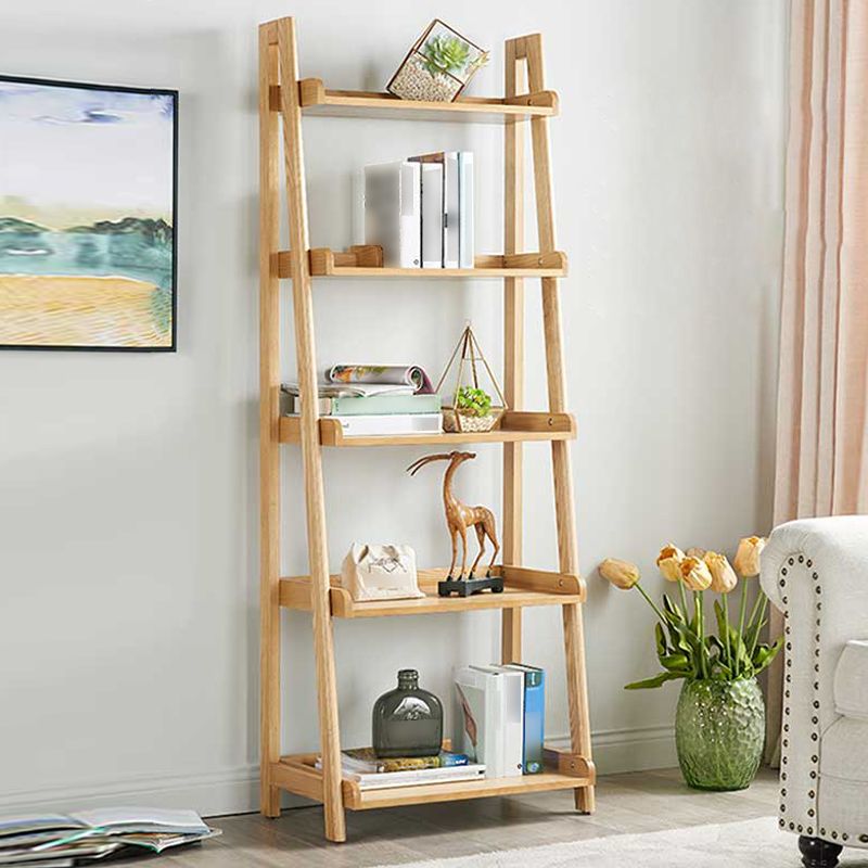 Modern Style Ladder Bookshelf Solid Wood Shelf Bookcase for Study Room Clearhalo 'Bookcases' 'furn' 'furn_bookcases' 'Furniture' 'furniture_bookcases' 'kitchen' 'kitchen_bookcases' 'Living Room Furniture' 'Office Furniture' 1200x1200_97e2c674-77e5-4fc2-9f0e-5cd4fbe326f0