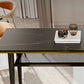 Industrial Marble Pub Table with Rectangle Table Top Legs Table - 41.3" H Clearhalo 'Bar Furniture' 'Bar Tables' 'bar_tables' 'furn' 'furn_bar_tables' 'Furniture' 'furniture_bar_tables' 'Kitchen & Dining Furniture' 1200x1200_97e3367c-b050-4b70-92f4-7a08eba2344c