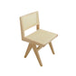 Rechthoekige eettafelset 1/2/5 stuks massief houten eettafel en stoelen