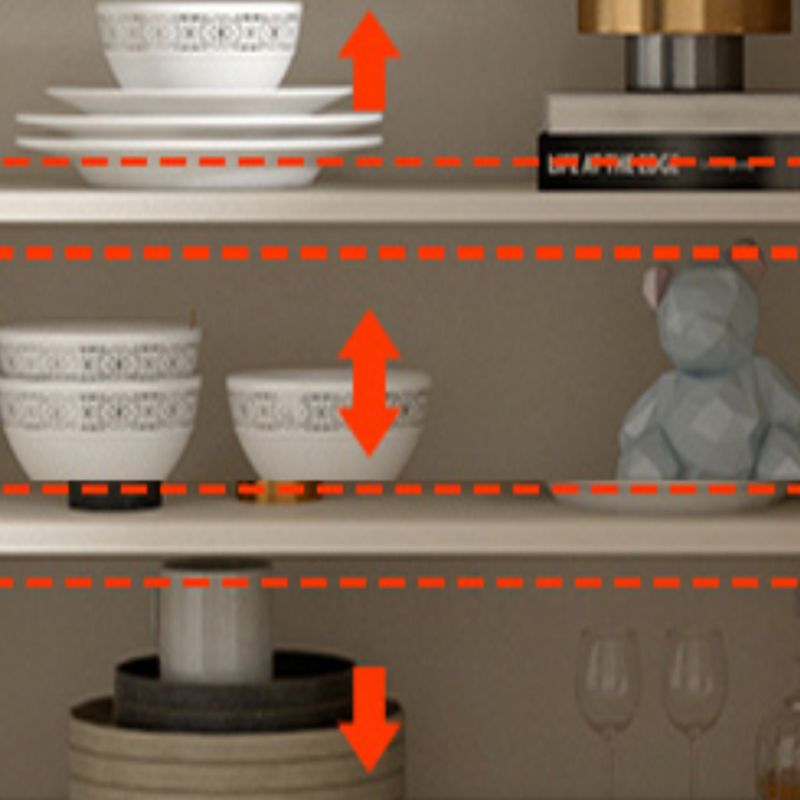 リビングルーム用のドア付きモダンなダイニングサーバーエンジニアリングウッドビュッフェサーバー