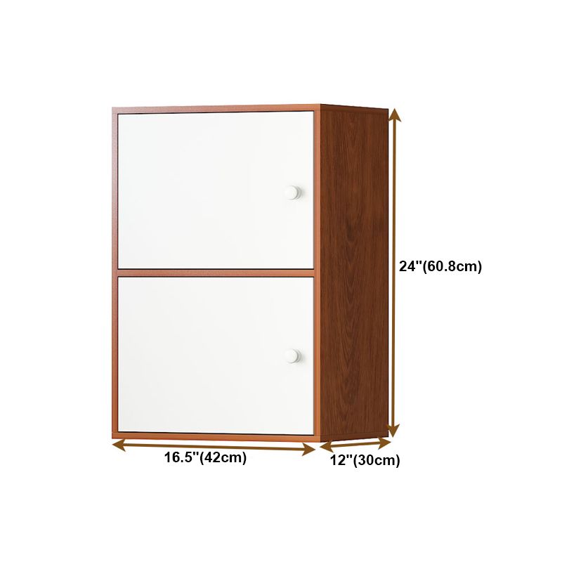 Manufactured Wood Standard Bookcase Contemporary Vertical Shelf with Cabinets Clearhalo 'Bookcases' 'furn' 'furn_bookcases' 'Furniture' 'furniture_bookcases' 'kitchen' 'kitchen_bookcases' 'Living Room Furniture' 'Office Furniture' 1200x1200_97ea4acd-cf9f-4f30-985e-b1a43bb914f8