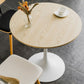Modern Round Wood Dining Table Tulip Base Home Kitchen Dinner Dining Table Clearhalo 'Dining Tables & Seating' 'Dining Tables' 'dining_table' 'furn' 'furn_dining_table' 'Furniture' 'furniture_dining_table' 'Kitchen & Dining Furniture' 'kitchen' 'kitchen_dining_table' 1200x1200_97ebe70d-eedd-4ab6-a8f4-068a011d8989