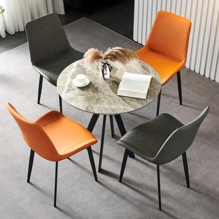 Industrial Style Metal Chairs Set Solid Back Side Kitchen Dining Room Chair Clearhalo ' kitchen&dining_furn' 'Dining Chairs' 'Dining Tables & Seating' 'dining_chair' 'furn' 'furn_dining_chair' 'Furniture' 'furniture_dining_chair' 'Kitchen & Dining Furniture' 'kitchen' 1200x1200_97ee9c22-f85c-4ead-8c20-c1f4b7648413