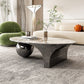 Oval Stone Top Coffee Table with Steel Base 51.18" Long 27.56" Wide Clearhalo 'Coffee & Accent Tables' 'Coffee Tables' 'coffee_tables' 'furn' 'furn_coffee_tables' 'Furniture' 'Living Room Furniture' 1200x1200_97efa422-1a92-45e7-940e-8f6ffd06ed51