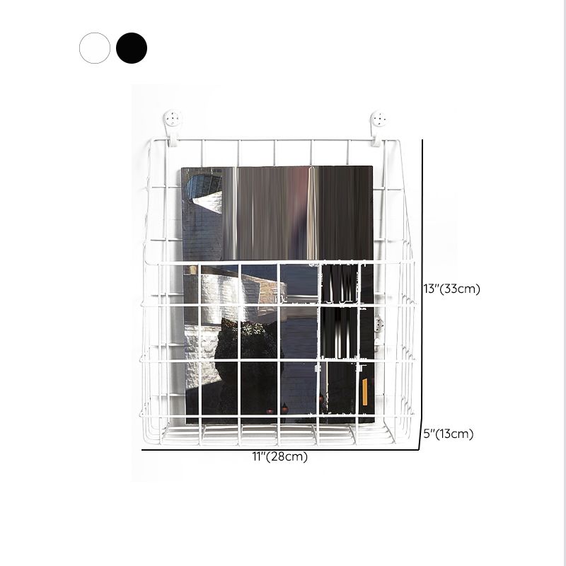 Industrial Floating Bookshelf Closed Back Metal Bookcase with Shelves
