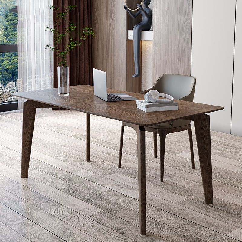 Base de bureau à bois massif Parsons Base 29.53 "Bureau d'écriture de haut