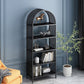 Shelves Included Glam Bookcase Standard Metal Open Back Bookshelf