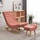 Fabric Rocker Chair Solid Color Contemporary Tufted Cushions Rocker Chair with Ottoman Clearhalo 'Chairs & Seating' 'furn' 'furn_rocking_chairs' 'Furniture' 'Living Room Furniture' 'Rocking Chairs' 'rocking_chairs' 1200x1200_97f4a5a5-6981-4560-a2fb-21266d0f122d