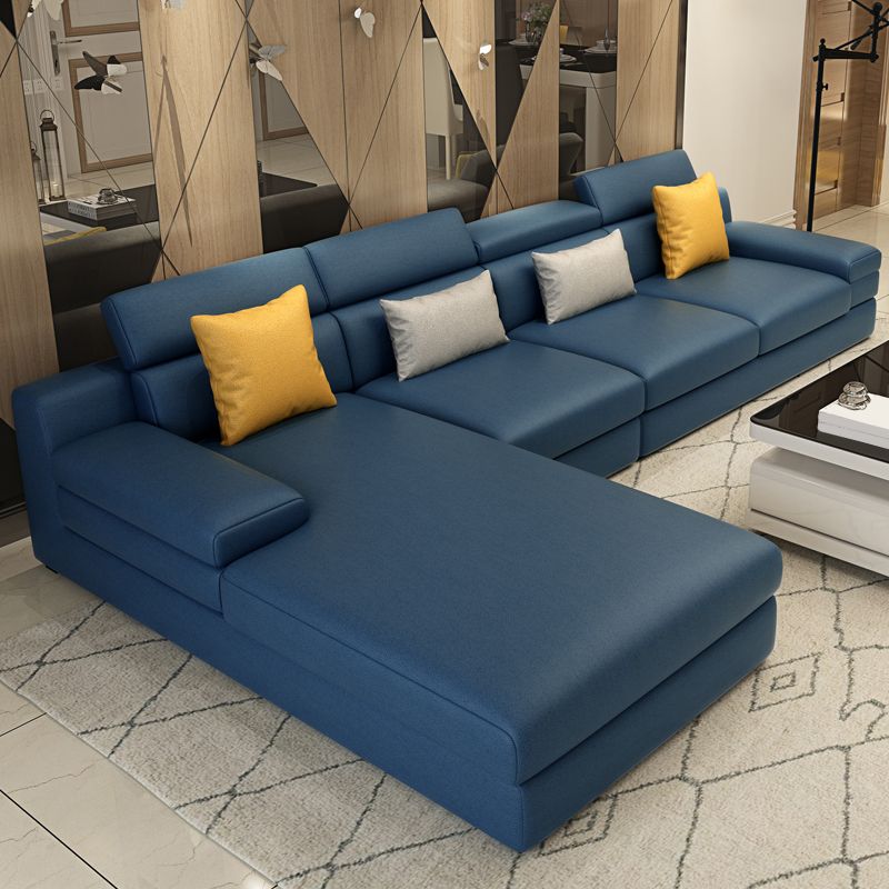 Contemporary High Back Sectionals 35.43"High 5-Seat Square Arm Sofa for Apartment Clearhalo 'furn' 'furn_sectionals' 'Furniture' 'furniture_sectionals' 'kitchen' 'kitchen_sectionals' 'Living Room Furniture' 'Sectionals' 1200x1200_97f4d319-dc74-4fc4-96ee-c1808ec85f8f