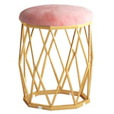Solid Color Flannel Standard Stool Modern Style Simple Round Cushion Stool Clearhalo 'furn' 'furn_ottomans_poufs' 'Furniture' 'Living Room Furniture' 'Ottomans & Poufs' 'ottomans_poufs' 1200x1200_97f52e8c-e569-4a34-aeb0-c0243710306b