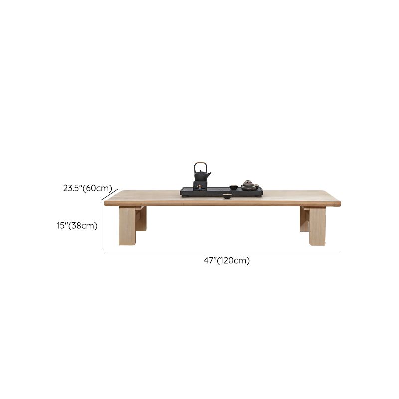 Rectangle Coffee Table Solid Wood Modern Single Coffee Table Clearhalo 'Coffee & Accent Tables' 'Coffee Tables' 'coffee_tables' 'furn' 'furn_coffee_tables' 'Furniture' 'Living Room Furniture' 1200x1200_97f64445-92e8-4b9f-a99d-2fa727cefaad