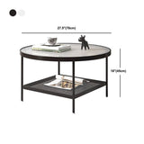 17.72" Tall Contemporary Style Cocktail Table 4 Legs Coffee Table