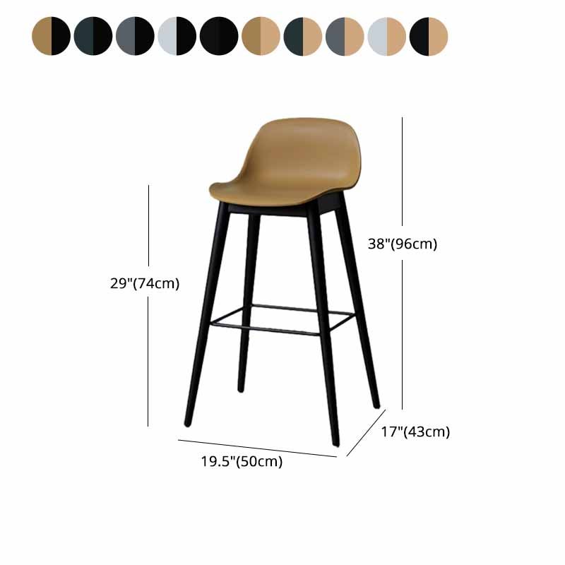 Scandinavian Wood Counter Stools Plastic Low Back Bar Stools with Footrest Clearhalo 'Bar Furniture' 'Bar Stools' 'bar_stools' 'furn' 'furn_bar_stools' 'furniture_bar_stools' 'Kitchen & Dining Furniture' 'kitchen&dining_furn' 'kitchen' 'kitchen_furn' Furniture' 1200x1200_97f7b1f8-82ea-44b4-ae84-9e79f6acea4b
