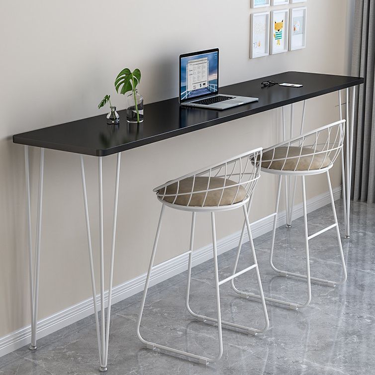 Industrial Style Rectangle Wood Top Counter Table 42-inch Height Bar Table Clearhalo 'Bar Furniture' 'Bar Tables' 'bar_tables' 'furn' 'furn_bar_tables' 'Furniture' 'furniture_bar_tables' 'Kitchen & Dining Furniture' 1200x1200_97f9ed15-f6ad-4fff-a9a4-3dd9aaa8920a