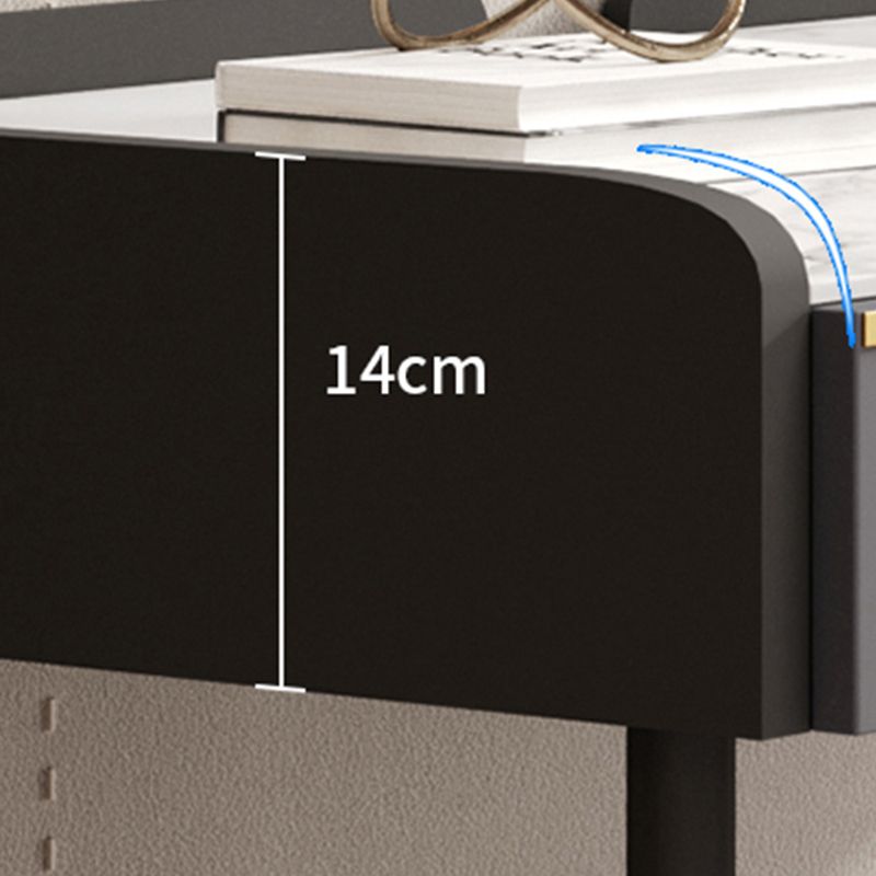 Mesa de escritura de piedra sinterizada rectángulo escritorio de oficina de almacenamiento moderno