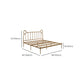Glam Iron Open-Frame Bed with Spindle Headboard Solid Color in Gold Clearhalo 'Bedroom Furniture' 'Beds' 'furn' 'furn_beds' 'Furniture' 1200x1200_97fbb2d7-cc29-4761-a820-6344866f5c42