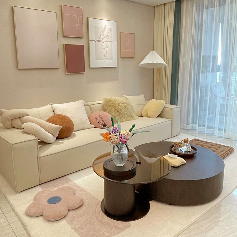 Modern Cushions Sofa 39"W Sofa with Square Arm for Living Room Clearhalo 'furn' 'furn_sofas' 'Furniture' 'furniture_sofas' 'kitchen' 'kitchen_sofas' 'Living Room Furniture' 'Sofa' 'sofas' 1200x1200_97fbe421-606b-489e-8e44-d3a9757b0174