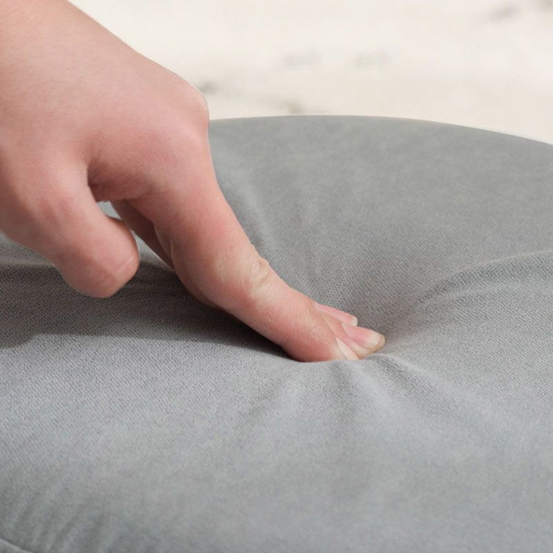 Contemporary Pure Color Footstool Round Tear Resistant Footstool