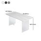 Dining Room Modern Dinette Table Rectangle Acrylic Double Pedestal Dining Table Clearhalo 'Dining Tables & Seating' 'Dining Tables' 'dining_table' 'furn' 'furn_dining_table' 'Furniture' 'furniture_dining_table' 'Kitchen & Dining Furniture' 'kitchen' 'kitchen_dining_table' 1200x1200_97fdfcd9-91ca-4f27-91d7-eb4d4583f494
