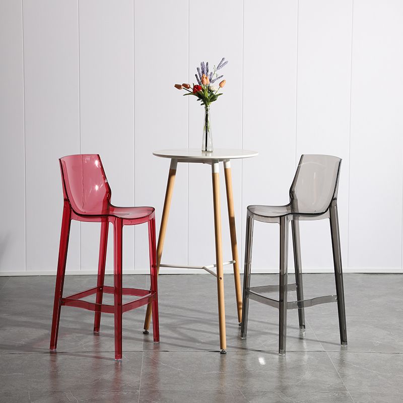 Industrial Armless Low Back Stool Acrylic Bar Stool for Living Room Clearhalo 'Bar Furniture' 'Bar Stools' 'bar_stools' 'furn' 'furn_bar_stools' 'Furniture' 'Kitchen & Dining Furniture' 1200x1200_97fe566b-06f3-4758-bf30-419c284e6159