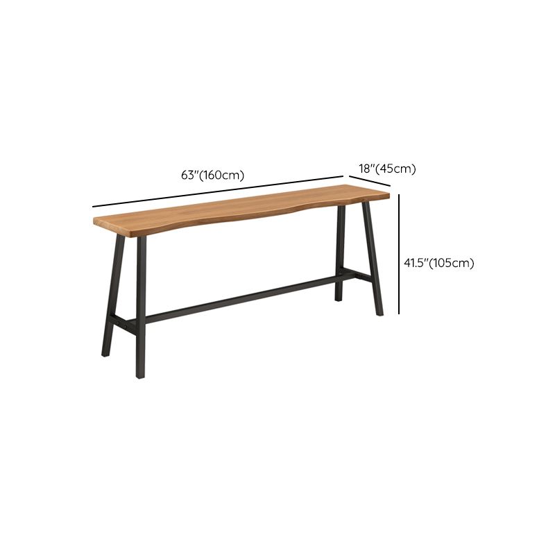 Table à manger à manger à trestle ovale à bois d'ovale contemporain pour le salon