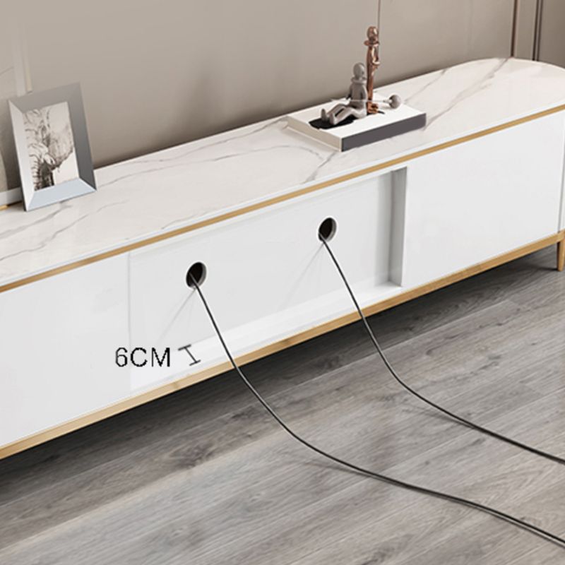 4 Drawers Glam TV Console Stone White Media Console with Doors Clearhalo 'furn' 'furn_tv_stands_entertainment_centers' 'Furniture' 'Living Room Furniture' 'TV Stands & Entertainment Centers' 'TV Stands & Media Storage Furniture' 'tv_stands_entertainment_centers' 1200x1200_97fff0d0-5cfd-4f5d-9561-ddebd71e5a25