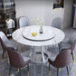 Round Contemporary Stone Table Standard Height Dining Table with Pedestal Base Clearhalo 'Dining Tables & Seating' 'Dining Tables' 'dining_table' 'furn' 'furn_dining_table' 'Furniture' 'furniture_dining_table' 'Kitchen & Dining Furniture' 'kitchen' 'kitchen_dining_table' 1200x1200_980079d8-fb33-49b3-af16-be5a6ab67748