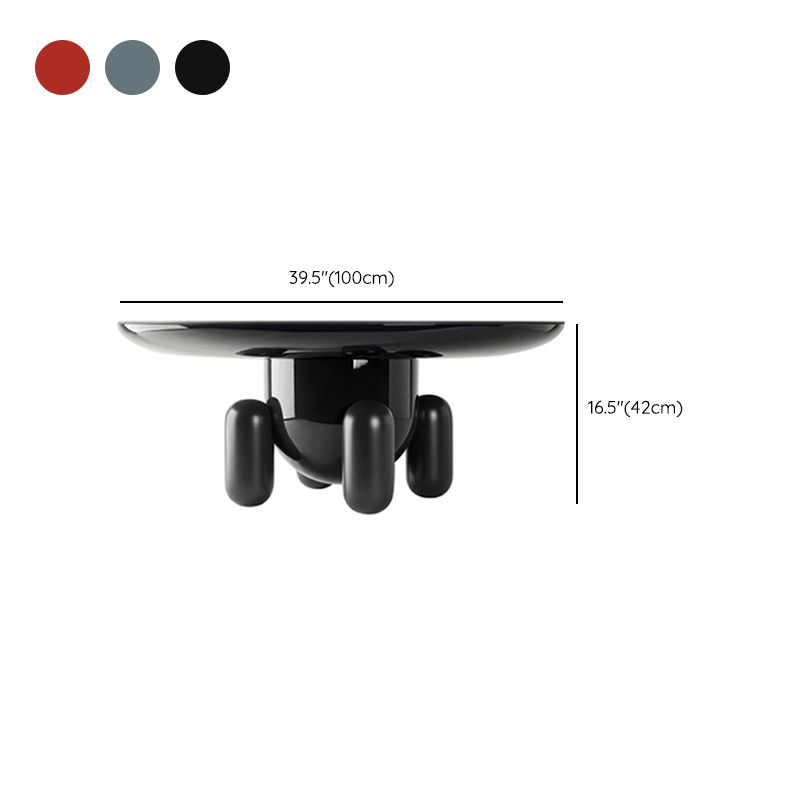 Scandinavian Round Coffee Table Abstract Base Cocktail Table Clearhalo 'Coffee & Accent Tables' 'Coffee Tables' 'coffee_tables' 'furn' 'furn_coffee_tables' 'Furniture' 'Living Room Furniture' 1200x1200_9803172f-12fc-4e20-9137-2ca53f30c693