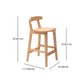 Solid Wood Modern Bar Stool Square Low Back Indoor Stool with Wood Legs Clearhalo 'Bar Furniture' 'Bar Stools' 'bar_stools' 'furn' 'furn_bar_stools' 'furniture_bar_stools' 'Kitchen & Dining Furniture' 'kitchen&dining_furn' 'kitchen' 'kitchen_furn' Furniture' 1200x1200_980462ba-0004-42e2-b104-7cb1f46306ee