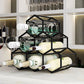 Tabletop Glam Style Wine Rack Metal Wine Bottle Rack for Living Room Clearhalo 'furn' 'furn_wine_racks' 'Furniture' 'Kitchen & Dining Furniture' 'Wine Racks' 'wine_racks' 1200x1200_98051aa6-876d-426e-9453-8234528ccfca