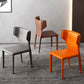 Modern Indoor Dining Room Chair Wingback Upholstered Side Chair