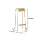 Contemporary Metal Barstool Faux Leather Backless Counter Stool with Iorn 4 Legs Clearhalo 'Bar Furniture' 'Bar Stools' 'bar_stools' 'furn' 'furn_bar_stools' 'Furniture' 'Kitchen & Dining Furniture' 1200x1200_9805f068-fc45-41b2-aa0e-e510d68497ec