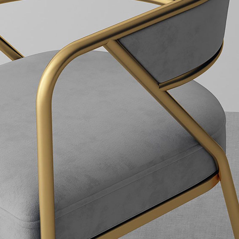 Glam Velvet Dining Room Chairs Metal Dining Side Arm Chair for Restaurant Use Clearhalo ' kitchen&dining_furn' 'Dining Chairs' 'Dining Tables & Seating' 'dining_chair' 'furn' 'furn_dining_chair' 'Furniture' 'furniture_dining_chair' 'Kitchen & Dining Furniture' 'kitchen' 1200x1200_98063b1e-20ff-42fe-bb0d-710272c9c042