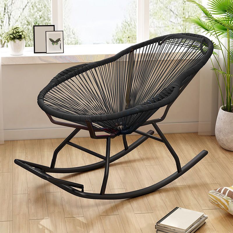 Contemporary Rattan Rocking Chair Outdoor Rocking Chair for Break Clearhalo 'Chairs & Seating' 'furn' 'furn_rocking_chairs' 'Furniture' 'Living Room Furniture' 'Rocking Chairs' 'rocking_chairs' 1200x1200_98066479-7d57-40a6-bf46-10ae603fd5d4