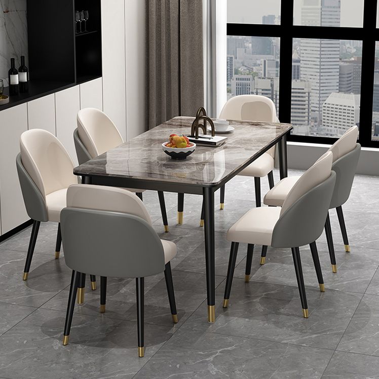 1/2/5/7 Pieces Modern Dining Set Sintered Stone Dinette Table Set with Chairs Clearhalo 'Dining Room Sets' 'Dining Tables & Seating' 'dining_room_set' 'furn' 'furn_dining_room_set' 'Furniture' 'furniture_dining_room_set' 'Kitchen & Dining Furniture' 'kitchen&dining_furn' 'kitchen' 1200x1200_98069a01-80dd-4e6b-9259-c017a18b8ebb