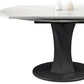 Modern Style Sintered Stone Dining Table White Round Drop-Leaf Table with Pedestal Base Clearhalo ' dining_table' 'Dining Tables & Seating' 'Dining Tables' 'furn' 'furn_dining_table' 'Furniture' 'furniture_dining_table' 'Kitchen & Dining Furniture' 'kitchen&dining_furn' 'kitchen' 'kitchen_dining_table' 1200x1200_9806c13c-f395-4d67-ba05-ab21eb44494d