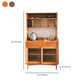Modern Display Hutch Buffet Glass Door Hutch Cabinet for Dining Room Clearhalo 'Display & China Cabinets' 'display_china_cabinets' 'furn' 'furn_display_china_cabinets' 'Furniture' 'Kitchen & Dining Furniture' 1200x1200_9808d44e-cca2-4347-81ad-740b1cfff5ab