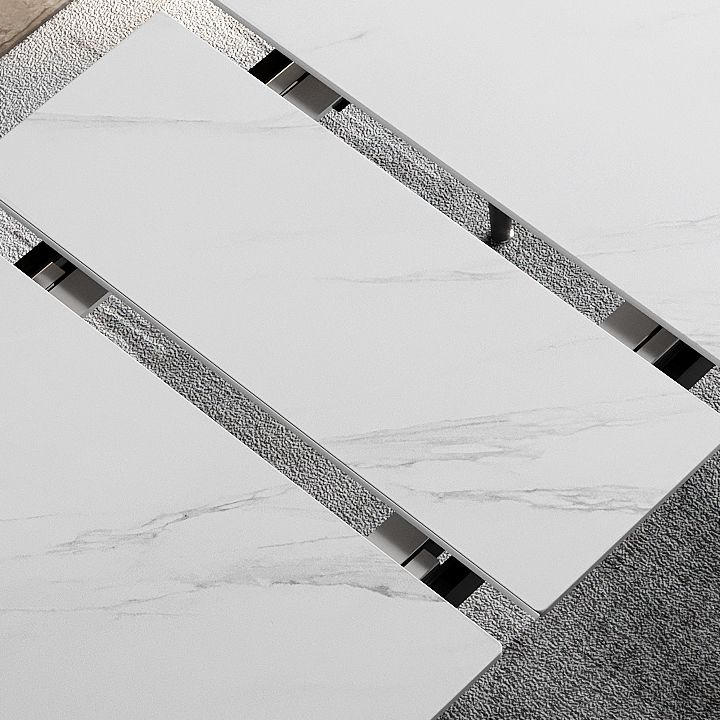 31.5''W Industrial Extendable Rectangle Table Sintered Stone Dining Table for Kitchen Clearhalo ' dining_table' 'Dining Tables & Seating' 'Dining Tables' 'furn' 'furn_dining_table' 'Furniture' 'furniture_dining_table' 'Kitchen & Dining Furniture' 'kitchen&dining_furn' 'kitchen' 'kitchen_dining_table' 1200x1200_980a53ce-93b1-40cf-b46b-d34af284e82c