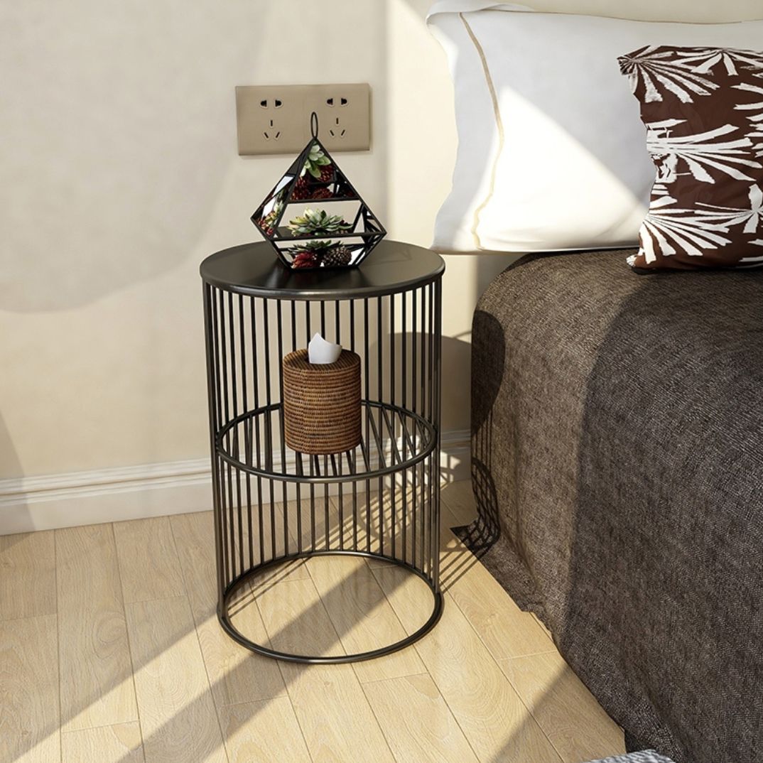 21.65" Tall Contemporary Style Side End Table Metal Frame Round Sofa Side Accent Table Clearhalo 'Coffee & Accent Tables' 'End & Side Tables' 'end_side_tables' 'furn' 'furn_end_side_tables' 'Furniture' 'Living Room Furniture' 1200x1200_980c1edc-8969-4e15-a6c9-5904734d1252