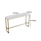 Stone Bar Dining Table Glam Rectangle Bar Table with Trestle Pedestal for Dining Room Clearhalo 'Bar Furniture' 'Bar Tables' 'bar_tables' 'furn' 'furn_bar_tables' 'Furniture' 'furniture_bar_tables' 'Kitchen & Dining Furniture' 1200x1200_980e362a-e373-4f36-a4ec-be16acb96070