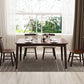 Rubberwood massief houten eettafel Moderne eettafel voor keuken