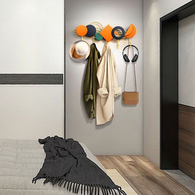 Appendiabiti a parete in metallo contemporanei a parete gancia con ganci