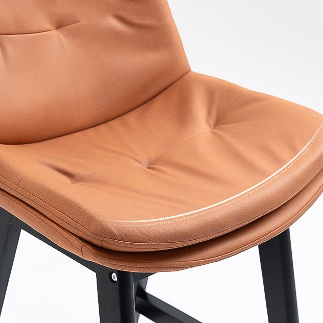 Moderner Rubberwood Footstütze Barstool Low Back Restaurant Hocker