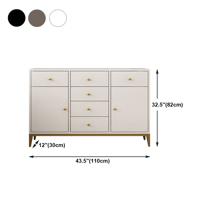 Pine Wood Kitchen Sideboard Cabinet Modern Credenza with Drawer and Storage Clearhalo 'buffet_sideboard' 'Buffets & Sideboards' 'furn' 'furn_buffet_sideboard' 'Furniture' 'furniture_buffet_sideboard' 'Kitchen & Dining Furniture' 1200x1200_9810f7f6-b8c8-4c29-8e85-47617fd7706d
