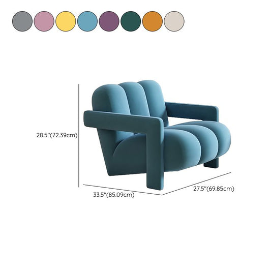 Scandinavian Arms Included Lounge Chair Solid Color Living Room Armchair Clearhalo 'Accent Chairs' 'accent_chairs' 'Chairs & Seating' 'furn' 'furn_accent_chairs' 'Furniture' 'Living Room Furniture' 1200x1200_9811d334-4a0a-49d7-8768-e8bfc2e3fbc8