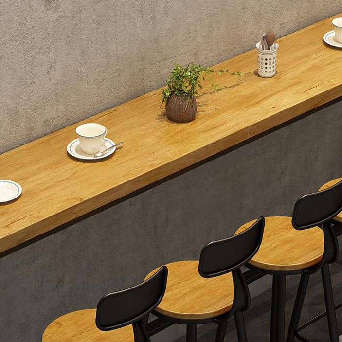 Tavolo da bar moderno per btrollo top in legno di pino naturale con cavalletto