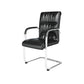 No Distressing Leather Office Chair High Back Fixed Arms Chair