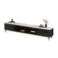 Console porta TV in pietra Console multimediale per TV con contenitore chiuso con gambe